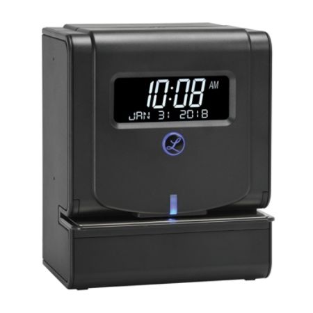 Lathem 2100 HD Heavy Duty Thermal Print Time Clock Gray - Office Depot