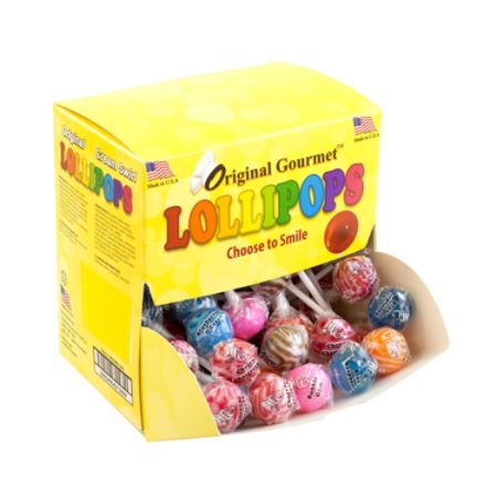 Original Gourmet Lollipops Mini 37 Oz Box Of 100 - Office Depot