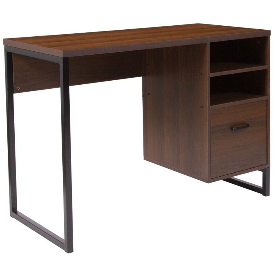 Flash Furniture Northbrook 42 W Computer Desk Rustic Office Depot