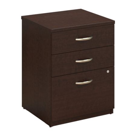 Bush Business Furniture Components Elite 3 Drawer Pedestal 24 W Mocha ...