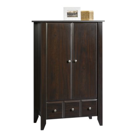 Sauder Shoal Creek Armoire Storage Cabinet Jamocha Wood by fice