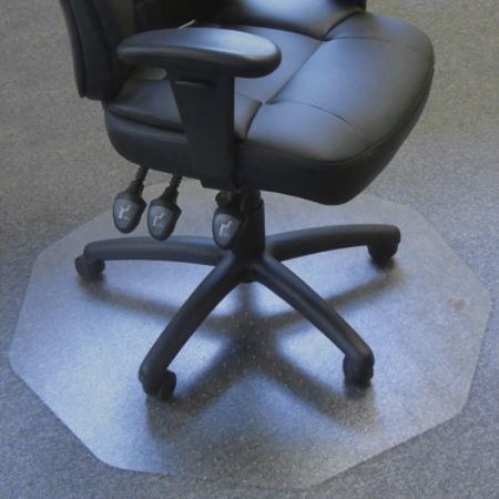 Floortex Cleartex Ultimat 9 Mat Chair Mat Low And Medium Pile Carpets Nonagon 38 x 39 Multicolor 