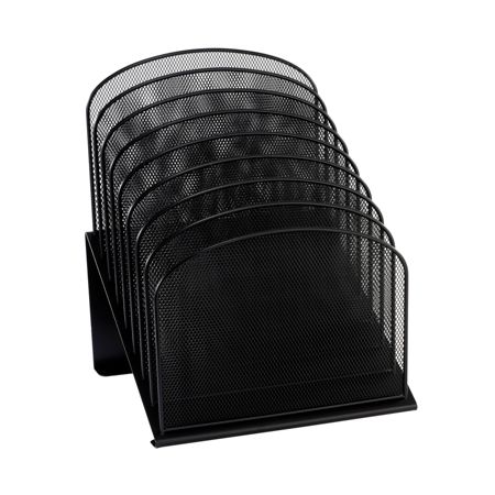 Safco Onyx Mesh 8 Tier Desk Organizer 14 H X 11 34 W X 10 34 D