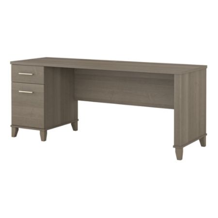 Bush Furniture Somerset Office Desk With Drawers 72 W Ash Gray