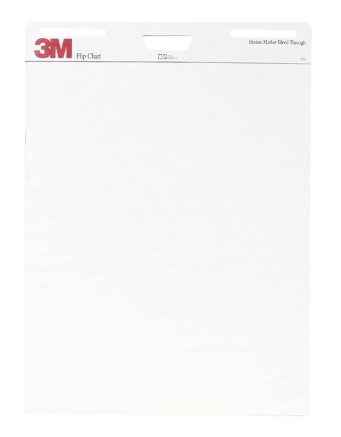 3M Flip Chart 25 x 30 Pad Of 40 Sheets - Office Depot