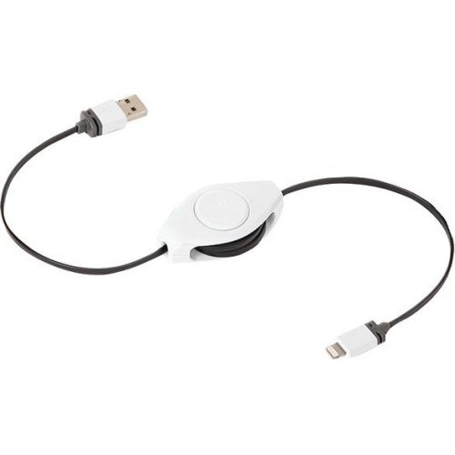 Retrak ETLTUSBWT Retractable Lightning Charging Cable