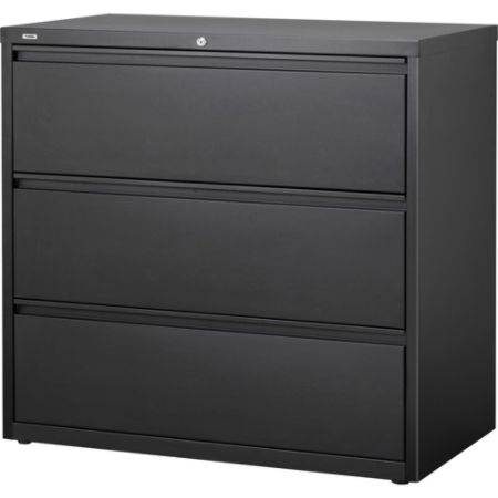 Lorell 3 Drawer Black Lateral Files 42 X 18 6 X 40 3 3 X Drawers