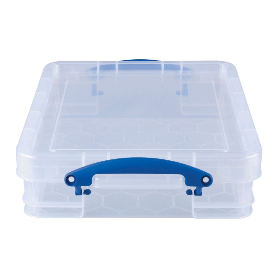 Really Useful Box Plastic Storage Box 11 Liters 18 x 14 x 4 34 Clear by ...