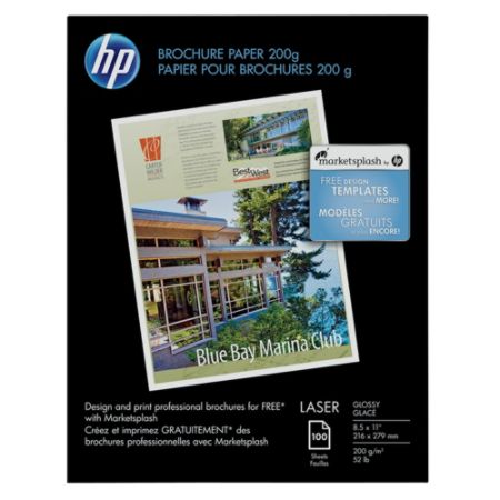 paper laser brochure hp glossy letter ream sheets quickship