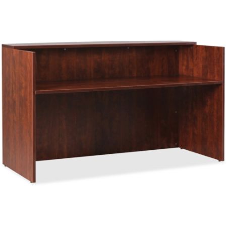 Lorell Essentials Series Reception Desk 72 W X 36 D Cherry