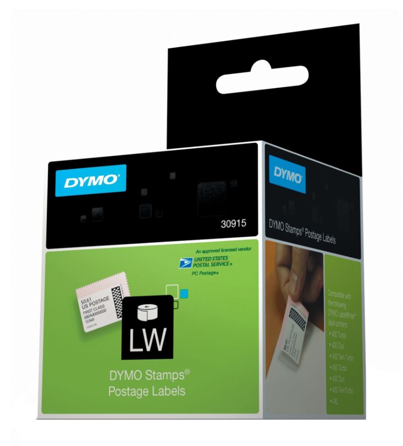 DYMO LabelWriter 30915 DYMO Stamps Internet Postage Labels 1 58 x 1 14 Roll Of 200 Stamps ...
