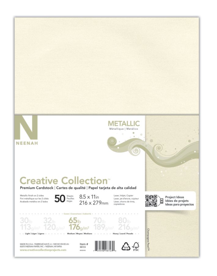 Astrodesigns Pearl Cardstock Paper 50ct 8.5" x 11"