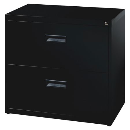 Realspace Soho 2 Drawer Cabinet Black Office Depot