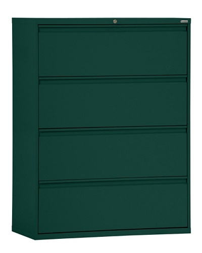 Sandusky 800 30 W Lateral 4 Drawer File Cabinet Metal Forest Green