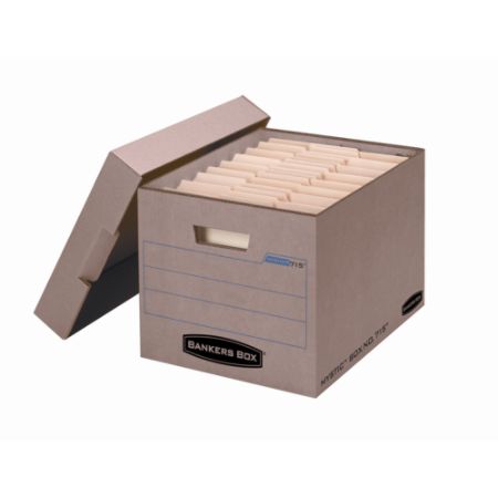 Bankers Box Mystic Storage Boxes LetterLegal 10 H x 12 W x 15 D 85percent Recycled KraftGreen ...