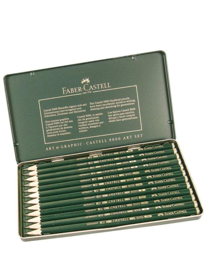 Faber Castell 9000 Graphite Sketch Pencils 5b 5h Design Set Of 12 Item 364936