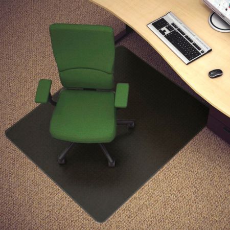 Deflect O Economat Vinyl Chair Mat For Hard Floors Rectangular 46