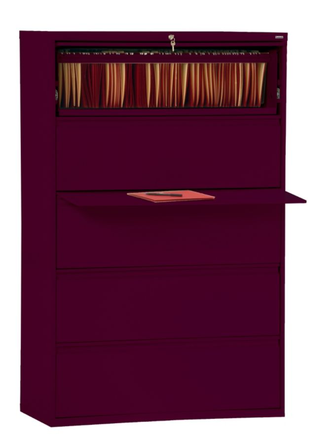 Sandusky 800 Series Steel Lateral File Cabinet 5 Drawers 66 38 H X