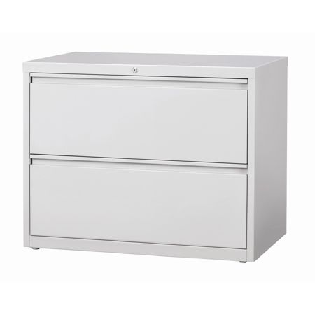 Workpro File 36 W 2 Drawer Light Gray Office Depot