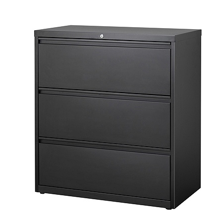 Workpro File 36 W 3 Drawer Black Office Depot