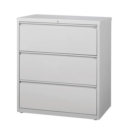 Workpro File 36 W 3 Drawer Light Gray Office Depot