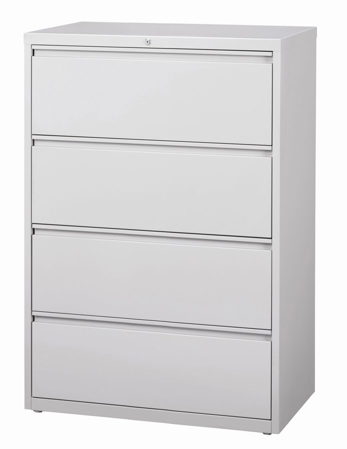 Workpro File 36 W 4 Drawer Light Gray Office Depot