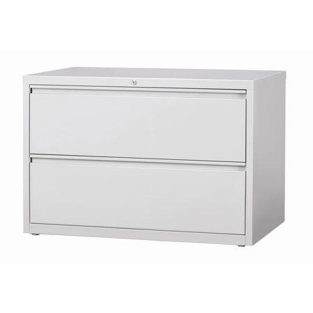 Workpro File 42 W 2 Drawer Light Gray Office Depot