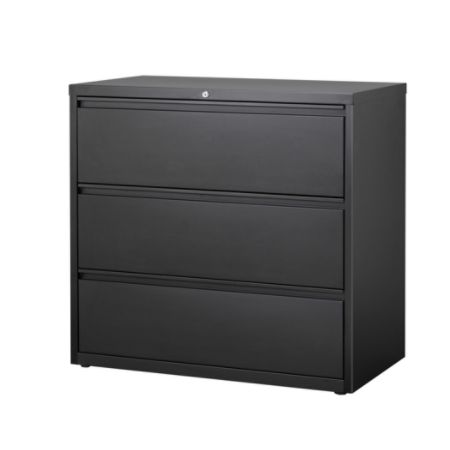 Workpro File 42 W 3 Drawer Black Office Depot