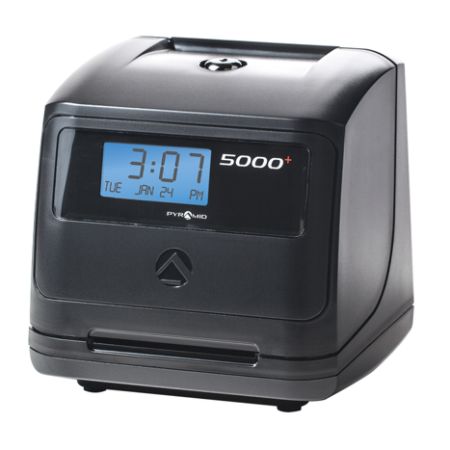 5000 Time Clock Automatic SilverGray - Office Depot