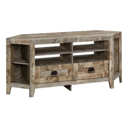 Sauder Granite Trace Corner Credenza Cedar Office Depot