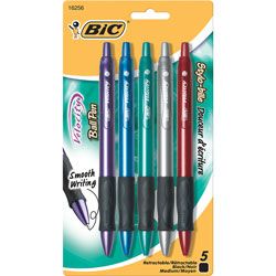 BIC Velocity Retractable Ballpoint Pens Medium Point 1.0 mm Assorted ...