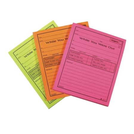 Adams While You Were Out Message Pads 4 14 x 5 12 50 Sheets Assorted ...