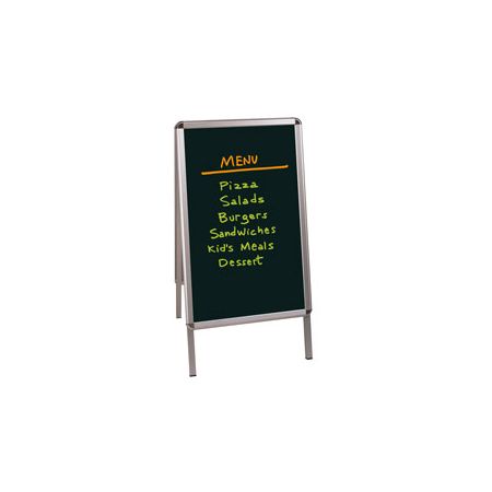 mastervision erase wet display aluminum frame silver officedepot