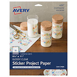 sticker paper avery project depot office officedepot