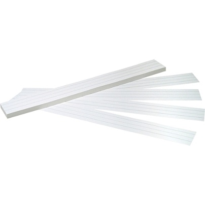 Pacon Sentence Strips 3 X 24 White Tagboard Pack Of 100 Office Depot
