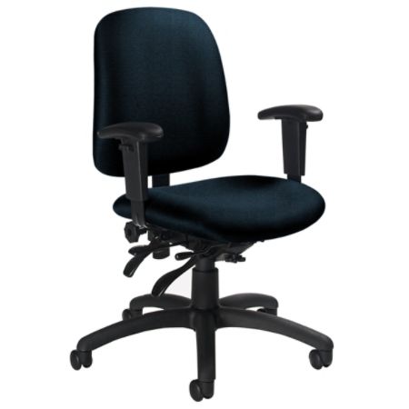 global chair blue tilter goal multi low task fabric frame office print officedepot