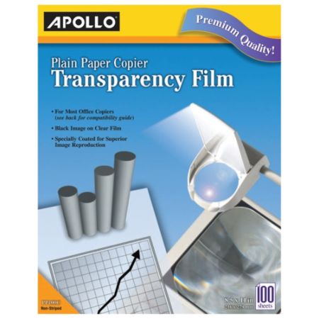 film transparency copier apollo paper plain clear box sheets stripe without projector a4 inkjet sheet overhead equivalent
