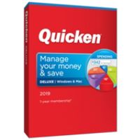 Quicken Deluxe 2019 1-Year Membership (Windows & Mac)