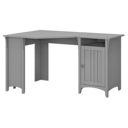 Bush Furniture Salinas Desk W Storage Gray Office Depot