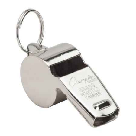 Metal Whistle Heavy Weight Silver - Office Depot