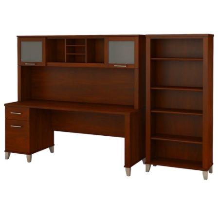 Bush Furniture Somerset 72 W Office Desk With Hutch And 5 ...