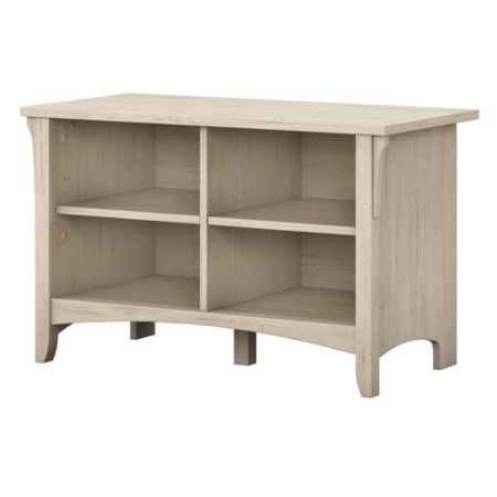 Bush Furniture Salinas Shoe Storage Bench Antique White Standard
