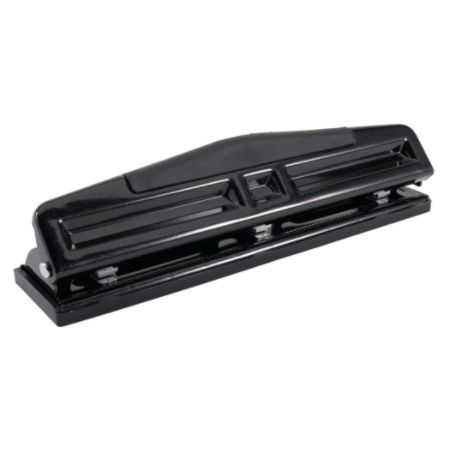 Office Depot Brand 3 Hole Adjustable Punch Black Office Depot