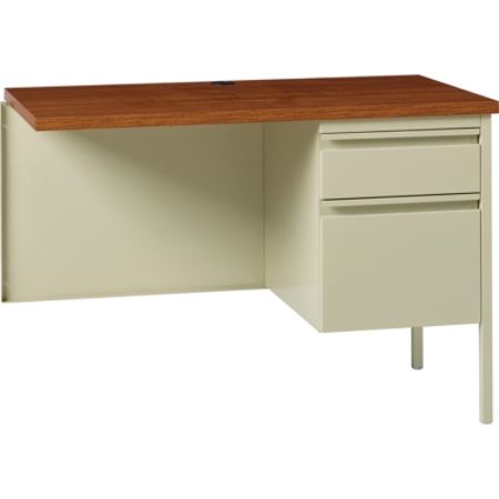 Lorell Fortress Series 42 W Steel Pedestal Return Desk Right