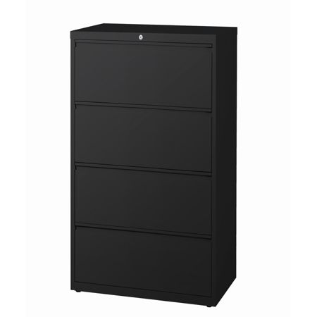 Workpro File 30 W 4 Drawer Black Office Depot