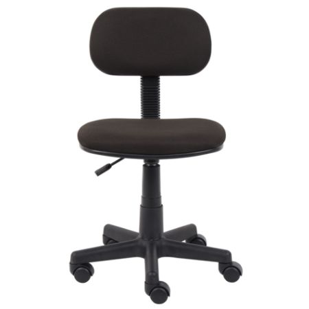 Boss FabricPlastic Low Back Task Chair Black - Office Depot