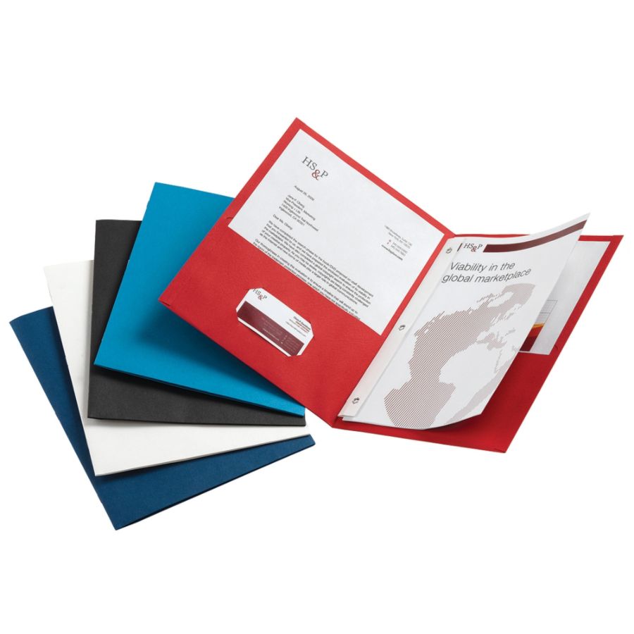 UPC 735854968434 product image for Office Depot� Brand 2-Pocket Textured Paper Folders With Prongs, Assorted Colors | upcitemdb.com