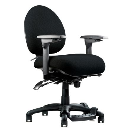 posture mid neutral fabric chair footrest fring frame print office