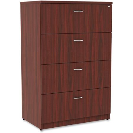 Lorell Essentials 4 Drawer File Mahogany Office Depot