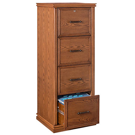 realspace premium wood file cabinet 4 drawers 55 25 h x 21 w x 18